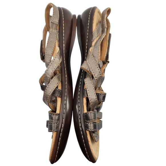 Naturalizer Jamboree N5 Comfort Womens Leather Sandals Gladiator Flats Size 10 - Picture 8 of 11